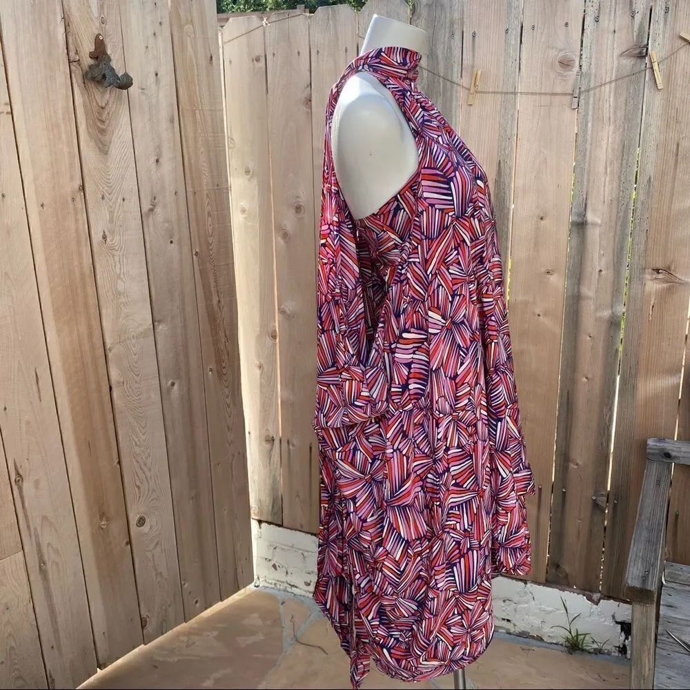 Marc By Marc Jacobs silk colorful midi dress size 6
